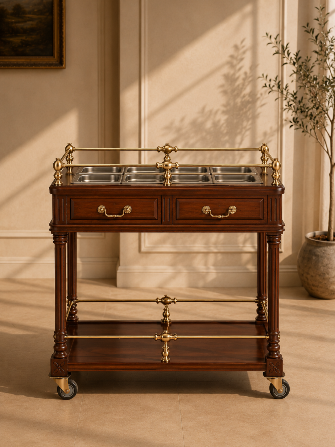 SOLENNE Serving Trolley - Image 2